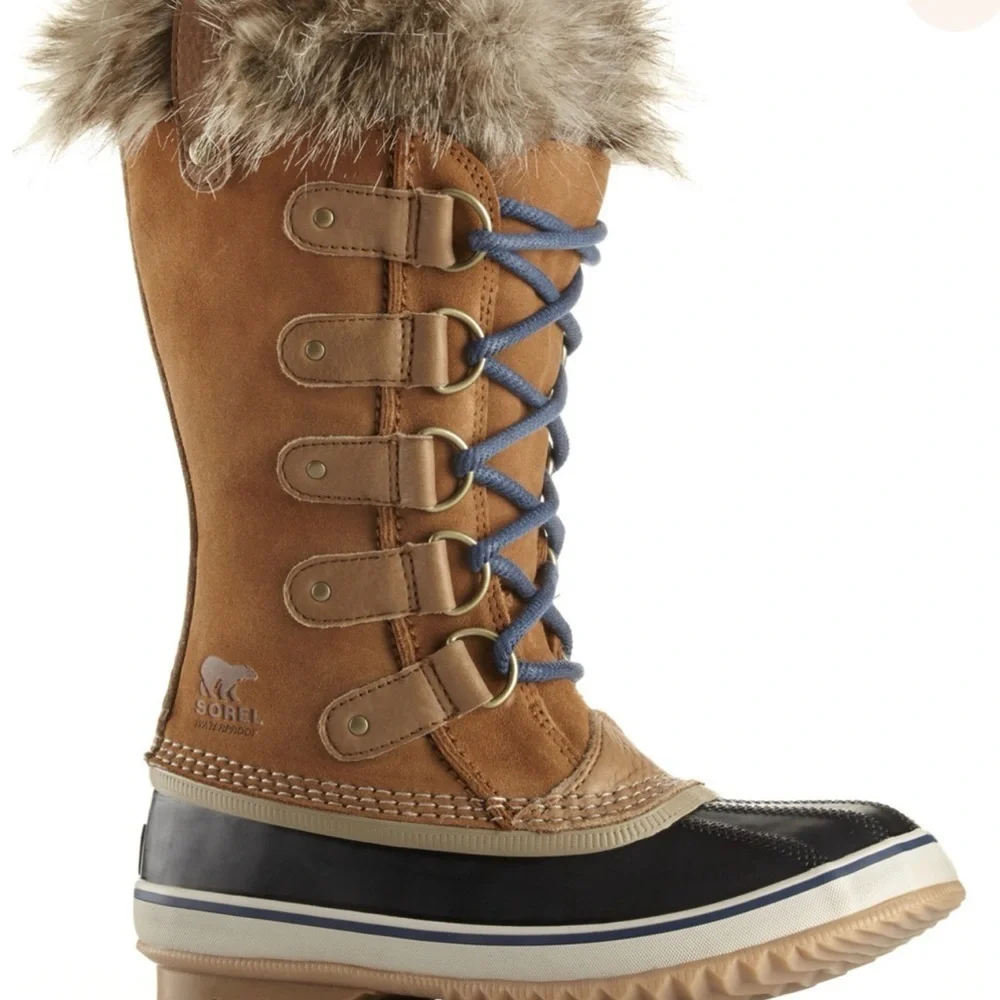 🥾Sorel Women’s 6.5 Joan of Arctic Tan Waterproof Faux Fur Boots NL2429